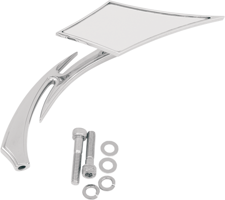Mirror - Lance - Side View - Diamond - Chrome - Each