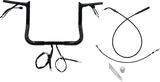 1-1/4\" EZ Install Pointed Top Handlebar - 12\" - Black 2023 - 2024