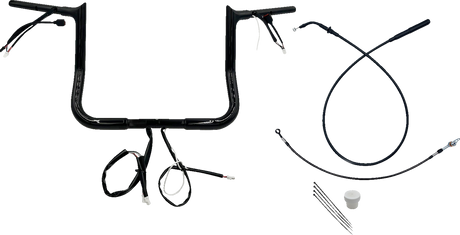 1-1/4\" EZ Install Pointed Top Handlebar - 12\" - Black 2023 - 2024