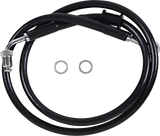 Brake Line - +10\" - Black - \'18-\'22 Softail 2018 - 2023