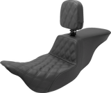 Tour Step-Up Seat - Rider Backrest - Rider Lattice Stitch - FL \'08-\'23 2008 - 2023