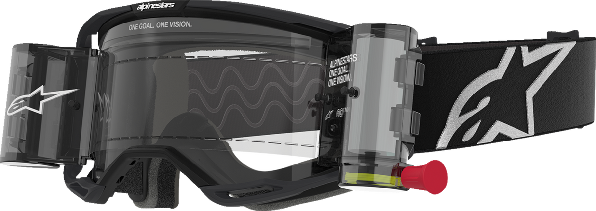 Vision 8 Roll-Off Goggle - Corp - Black - Clear Lens