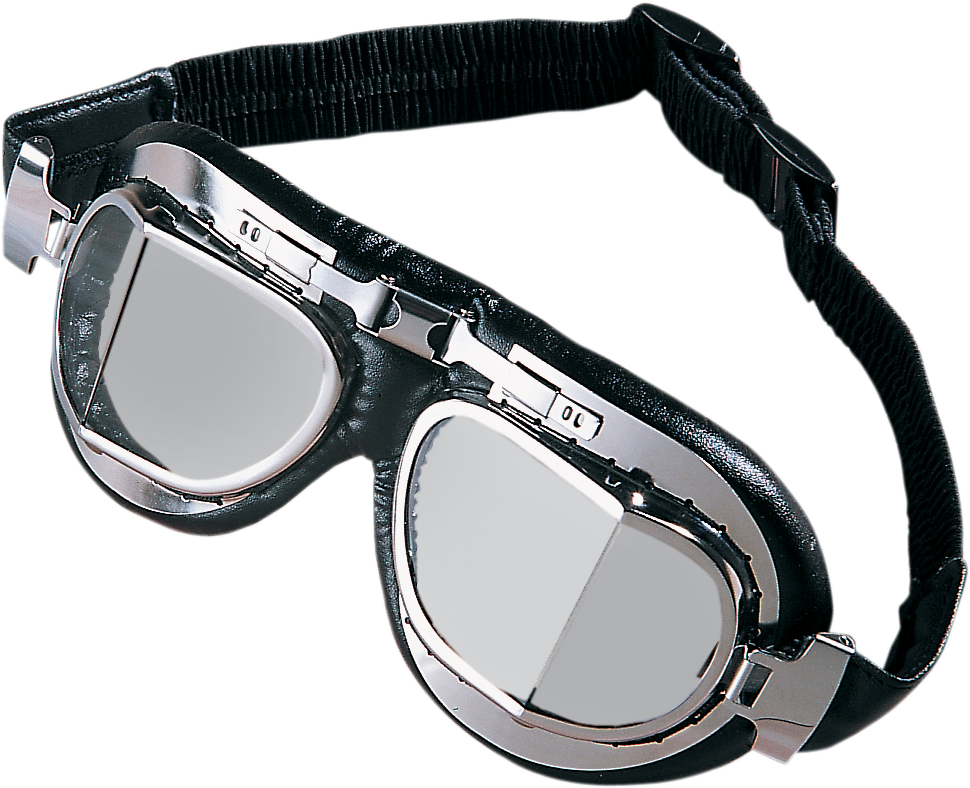 Red Baron Goggle - Stainless Steel - Tinted Lens
