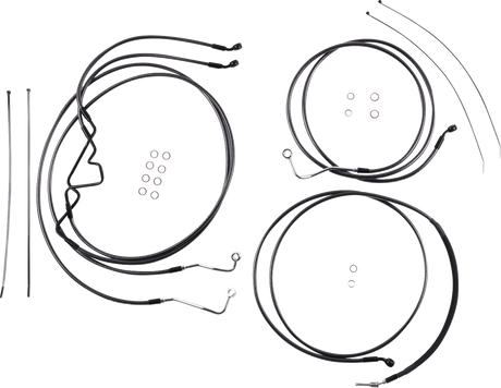 Black Pearl™ Designer Handlebar Installation Kit - 10\" - \'17-\'20 FLHR 2017 - 2020