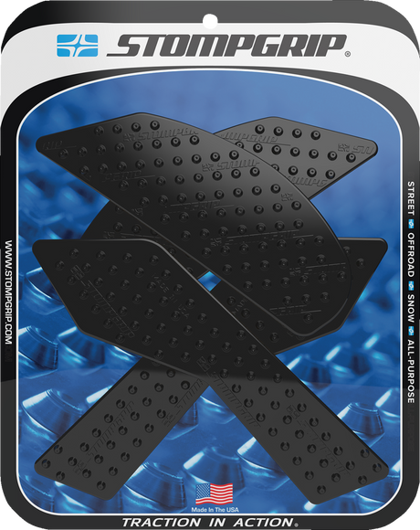 Traction Pad Tank Grips - Volcano - Black - Z 900 2017 - 2024