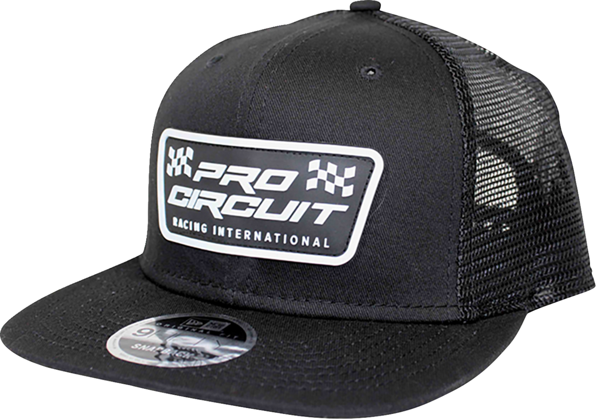 Checkered Flag Patch New Era Hat - Black