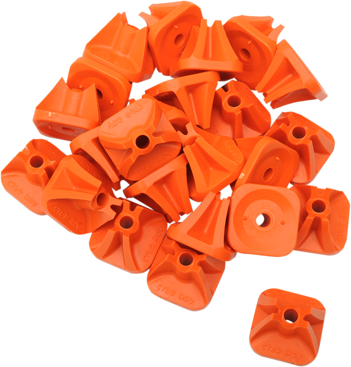 Single Backer Plates - Orange - 96 Pack