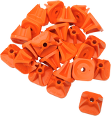 Single Backer Plates - Orange - 96 Pack