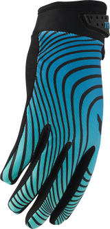 LAUNCHMODE Identity Gloves - Teal/Black - Medium