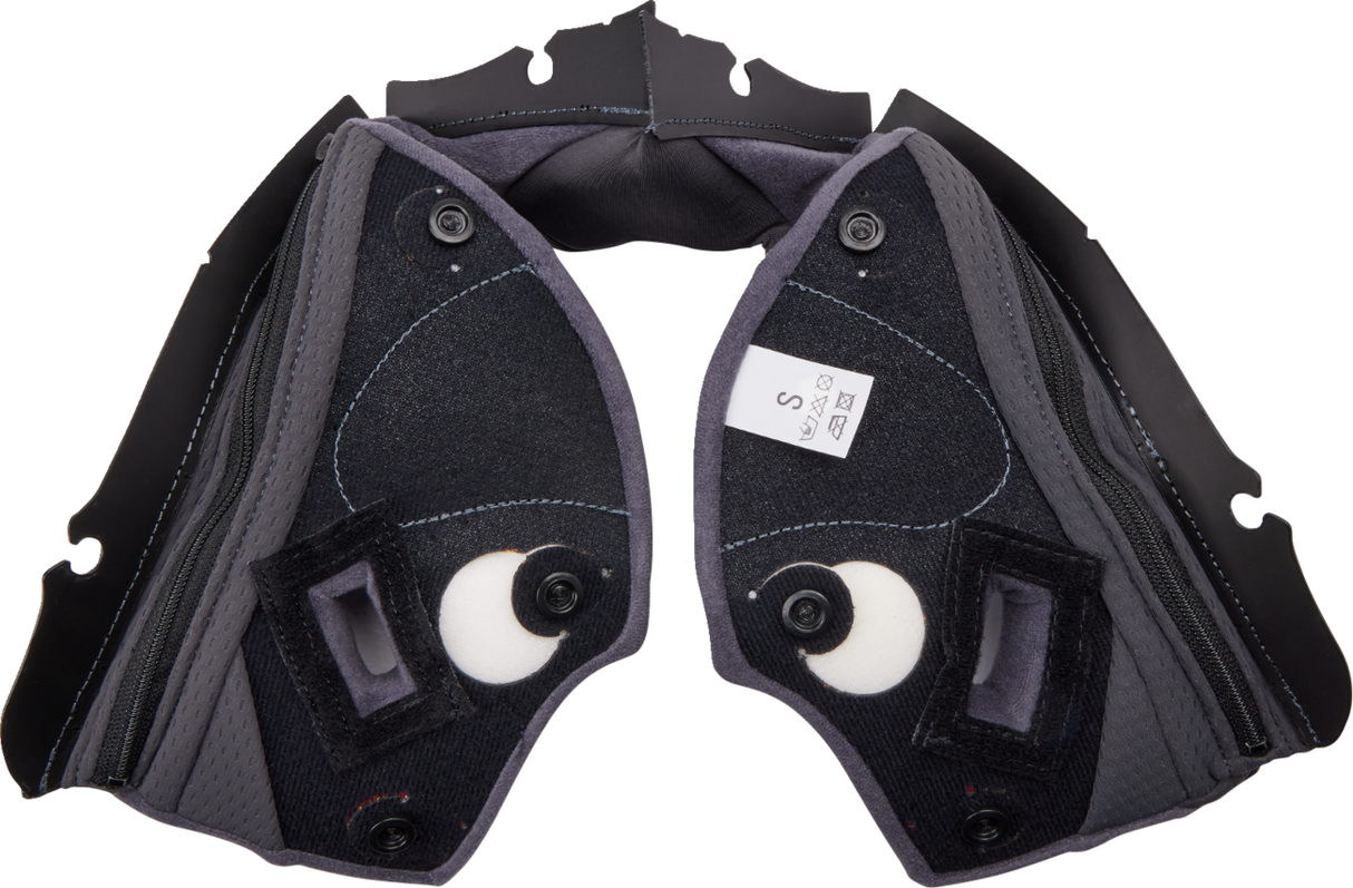 Pista GP RR Cheek Pads - Gray/Yellow - XL