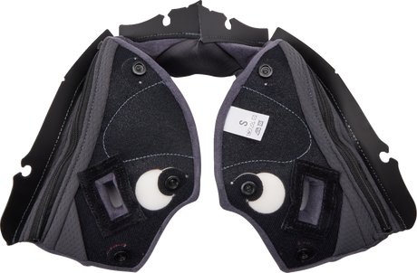 Pista GP RR Cheek Pads - Gray/Yellow - 2XL