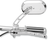 Mirror - Side View - Oval - Chrome - Left - Each