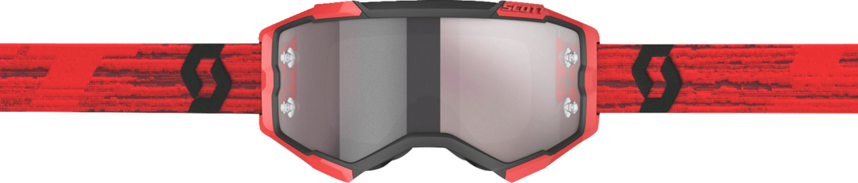 Fury Goggle - Red - Silver Chrome Works Lens