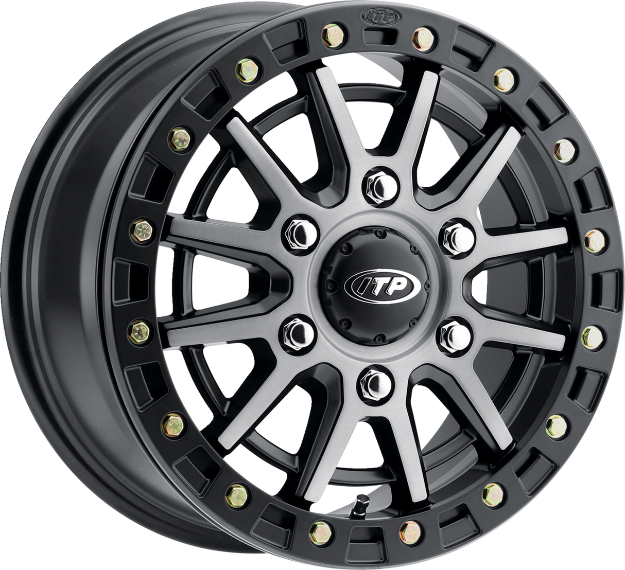 Wheel - SD10 Beadlock - Front/Rear - Brushed Gray w/Black - 16x7 - 6/5.5 - 78.9 mm 2024 - 2024