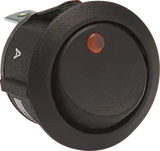 Illuminated Switch - Amber - Round