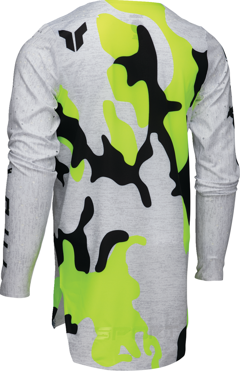 Youth SPORTMODE Riot Jersey - White/Acid - Large