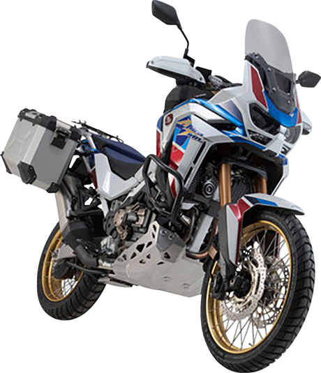 TRAX ADV Aluminum Case System - Silver - Honda Africa Twin \'19-\'24 2019 - 2024