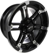 Wheel - Roll\'n 104 - Rear - Machined Black - 14x7 - 4/4 - 3+4 1993 - 2001