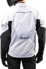 Mesh AF™ Leather Jacket - White - 2XL