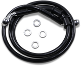 Brake Line - Front - +8\" - Black - XL 2014 - 2019