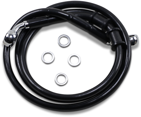 Brake Line - Front - +8\" - Black - XL 2014 - 2019
