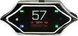 Handle Bar Mount Speedometer - With Signals - Spiked - Chrome