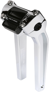 Risers - Pull Back - 9-1/2\" - Gauge Cutout - Chrome 2018 - 2021