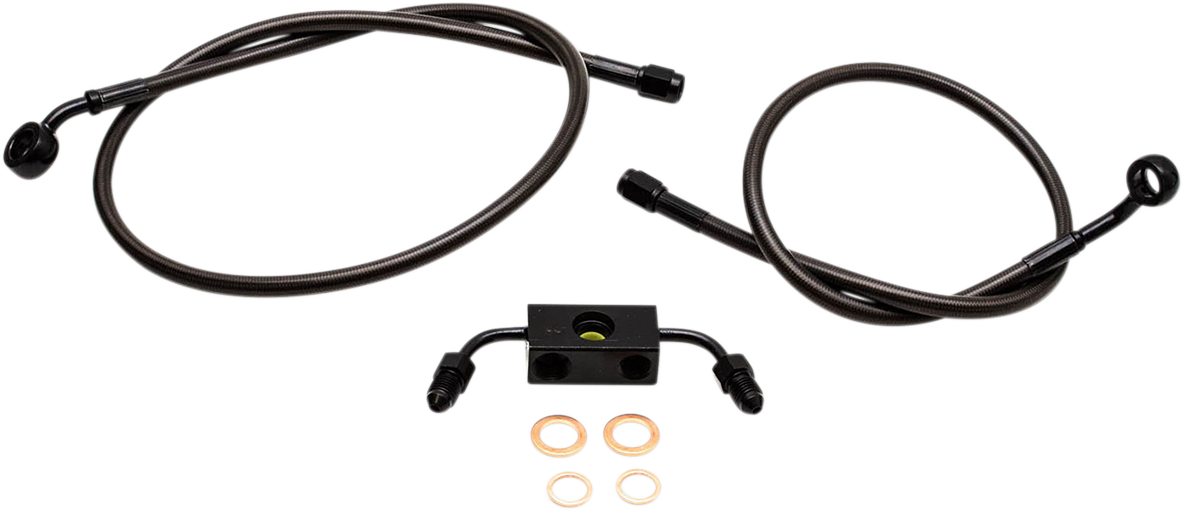 Brake Lines - 12\" - 14\" Ape Hanger Handlebars - Midnight 2012 - 2017