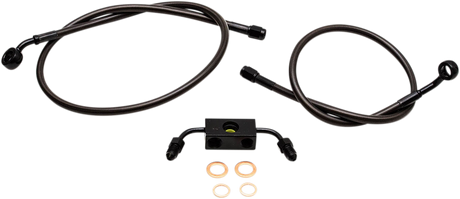 Brake Lines - 12\" - 14\" Ape Hanger Handlebars - Midnight 2012 - 2017