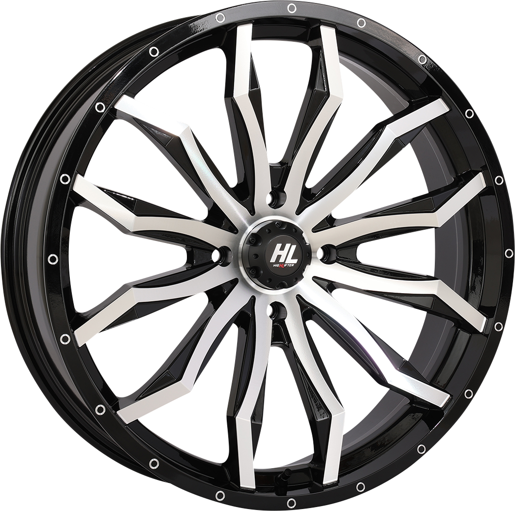Wheel - HL21 - Front/Rear - Gloss Black w/Machined - 22x7 - 5/4.5 - 4+3 (+10 mm) 2022 - 2024
