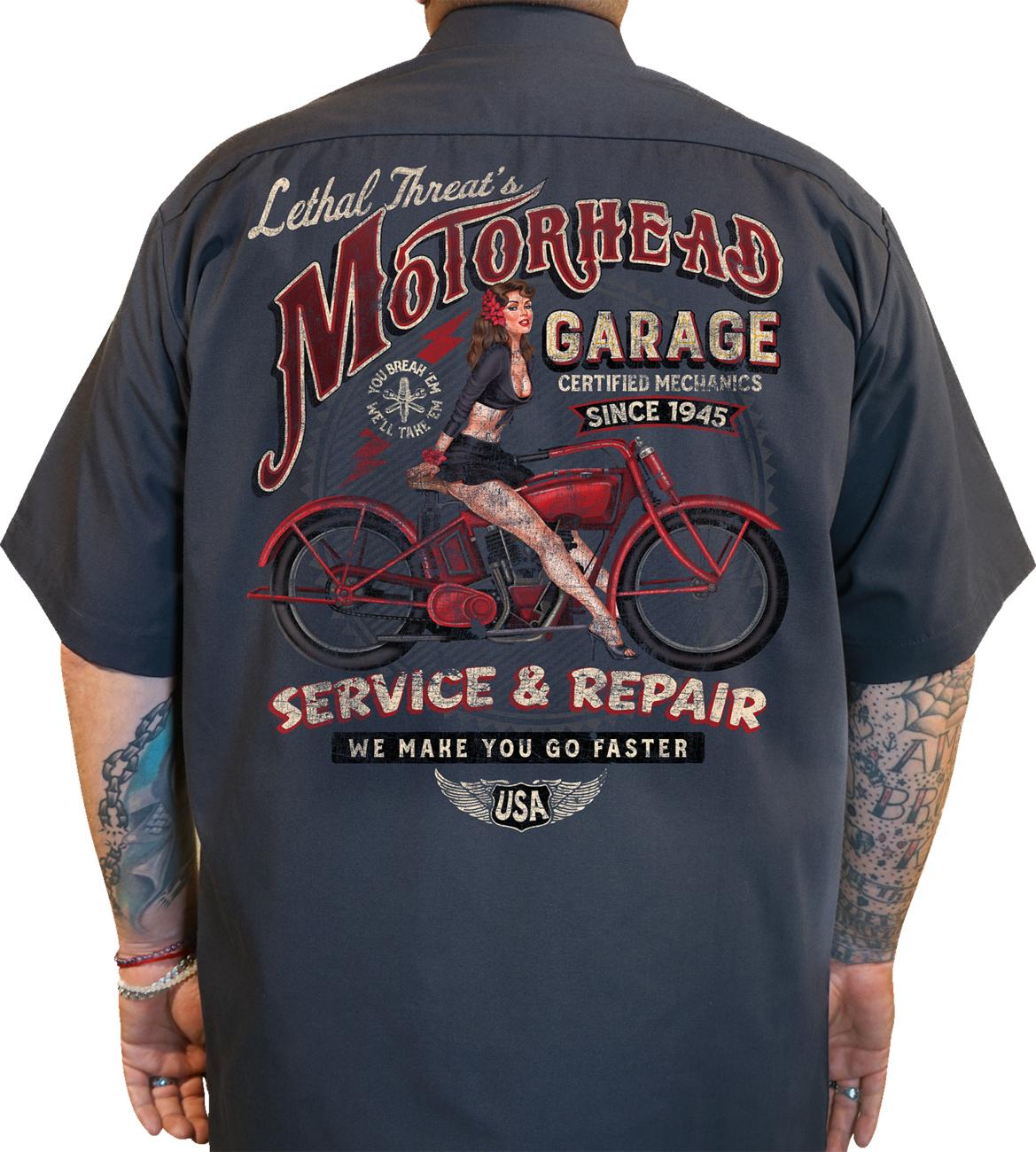 Motorhead Garage Shop Shirt - Gray - XL