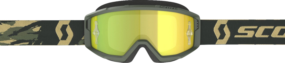 Primal Goggle - Camo Kaki - Yellow Chrome Works Lens