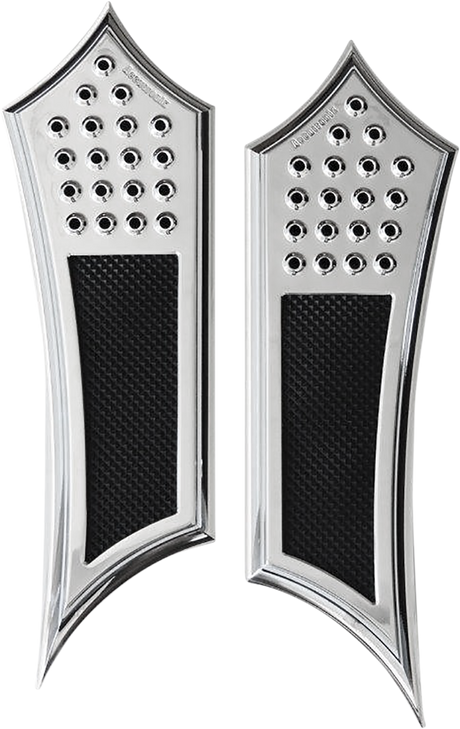 Front Floorboards - Chrome w/ Rubber Inserts 1984 - 2021