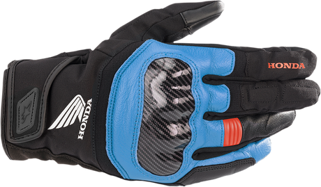 Honda SMX Z Drystar® Gloves - Black/Blue/Bright Red - 2XL
