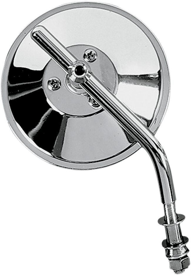 Mirror - Custom - Side View - Round - Chrome - Left/Right - 4\" - Each