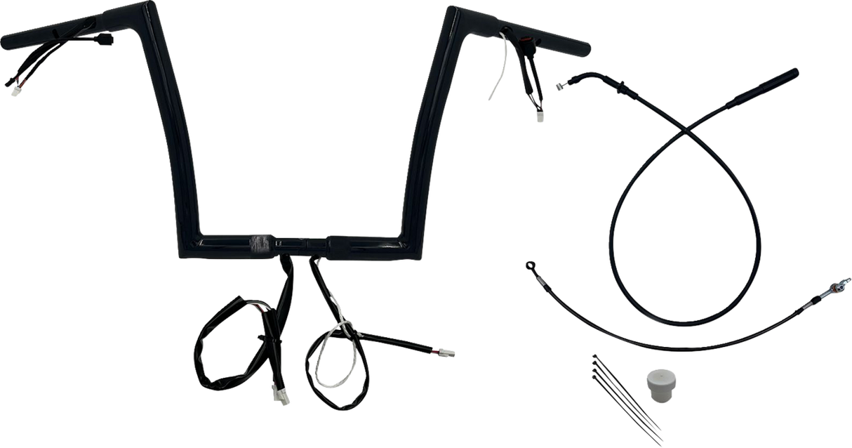 1-1/4\" EZ Install Flat Top Handlebar - 12\" - Black 2023 - 2024