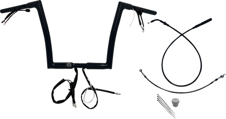 1-1/4\" EZ Install Flat Top Handlebar - 12\" - Black 2023 - 2024