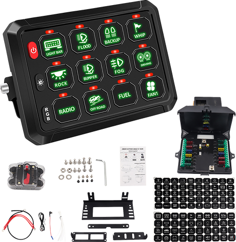 Gang Switch Panel - 12 Position