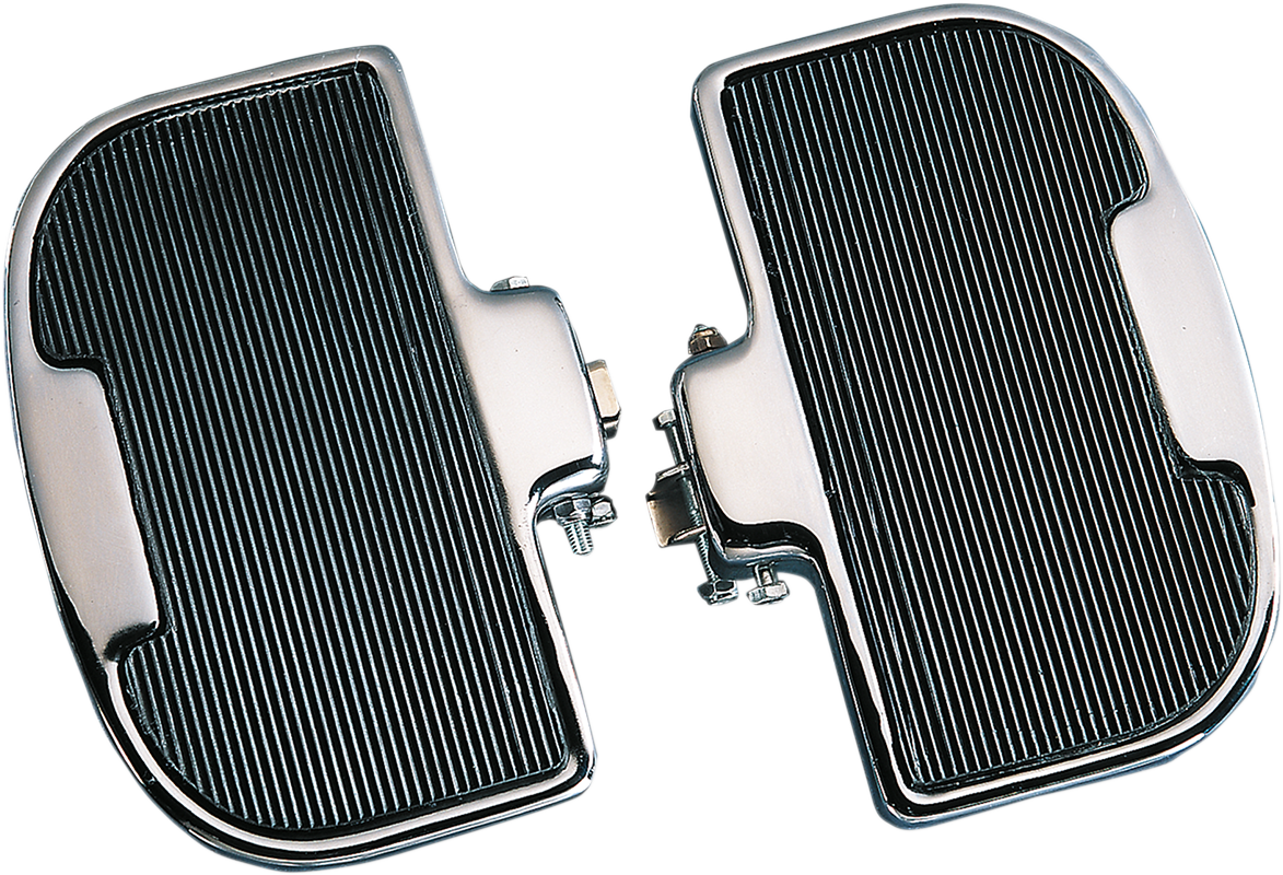 Passenger Floorboards - Black/Chrome - GL1000/1100 1975 - 1983