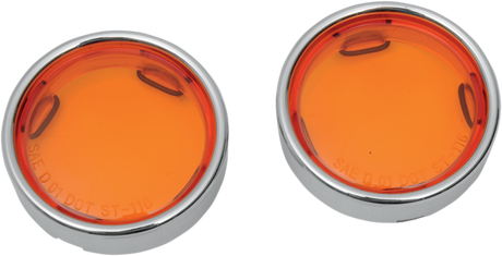 Lens w/Trim Ring - Amber