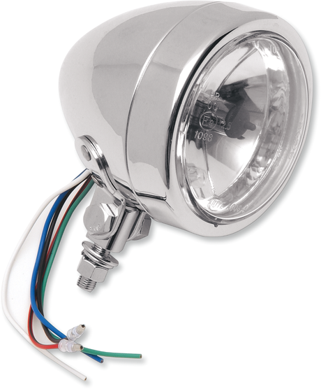 Spotlight - 4-1/4\" - w/Running Light - Clear Lens