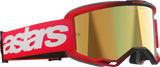 Vision 5 Goggle - Blaze - Red - Gold Mirror Lens