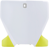 Front Number Plate - \'20 White/Yellow 2019 - 2022