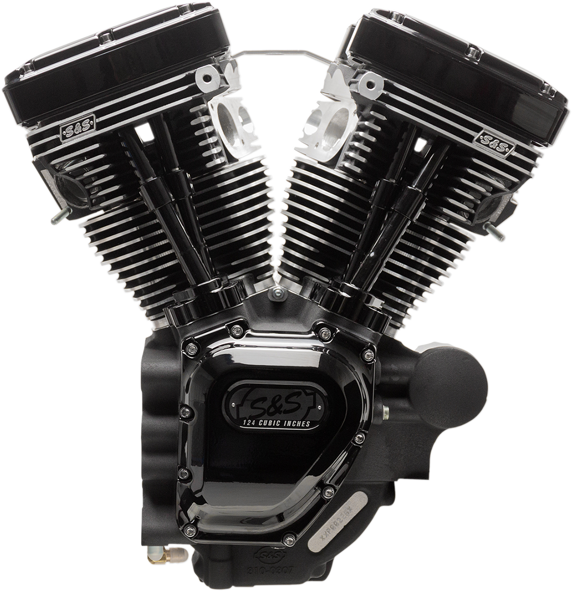 T124 Long Block Engine - Black - Touring 2007 - 2016