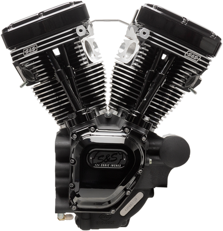 T124 Long Block Engine - Black - Touring 2007 - 2016