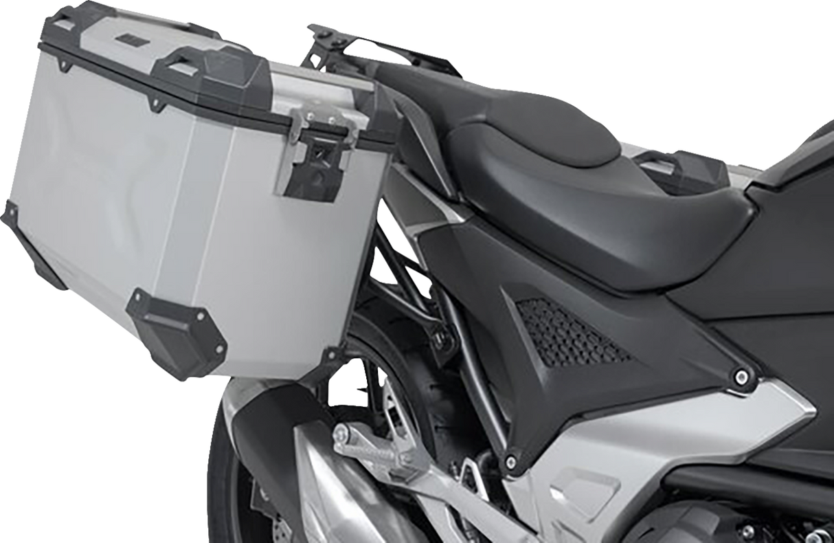 TRAX ADV Aluminum Case System - Silver - Honda NC750 X \'20-\'24 2020 - 2024