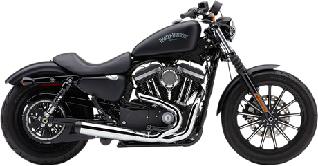 2-into-1 El Diablo Exhaust System - Chrome - 3-1/2\" 2007 - 2013