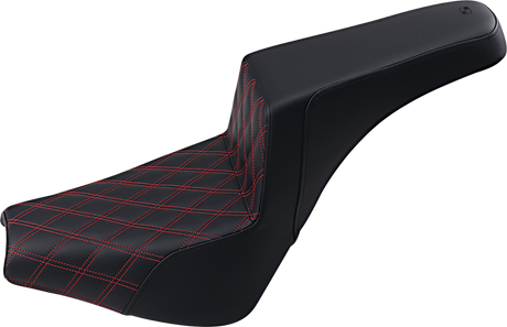 Step-Up Seat - Front Lattice Stitch/With Red Stitching - Black 2018 - 2022