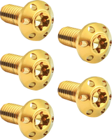 Bolt Kit - Holeshot/Brake Rotor/Rear - Hub Mount - Gold - 3/8\"-16 x 1\" - 5 Pack