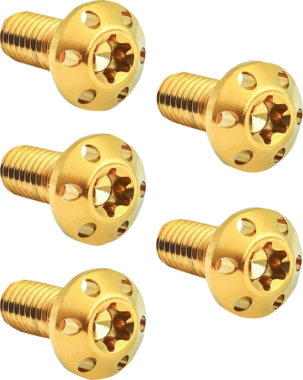 Bolt Kit - Holeshot/Brake Rotor/Rear - Hub Mount - Gold - 3/8\"-16 x 1\" - 5 Pack